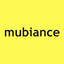 Mubiance written in a yellow square